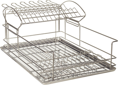 

Howards Stainless Steel 2 Tier Dish Rack Stainless Steel Kitchen Rack(Steel)
