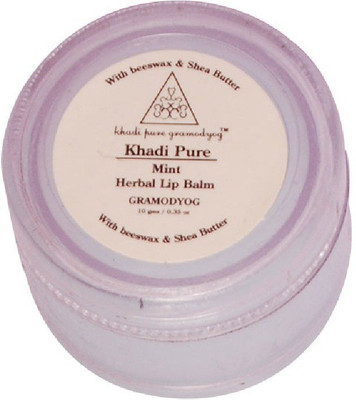 

Khadi Pure Herbal Lip Balm with Shea Butter Mint(Pack of: 1, 10 g)