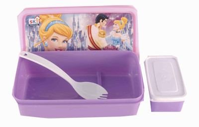 

SKI Cinderella LunchBox 78 2 Containers Lunch Box(650 ml), Purple