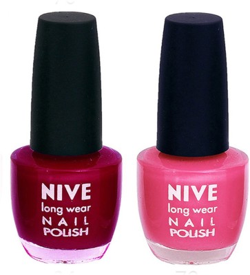 

Nive Colour Blast Nail Polish (Set of 2 Nail Polish) 1405201730 Pink,Pink(Pack of 2)