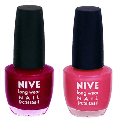 

Nive Colour Blast Nail Polish (Set of 2 Nail Polish) 1405201713 Pink,Pink(Pack of 2)