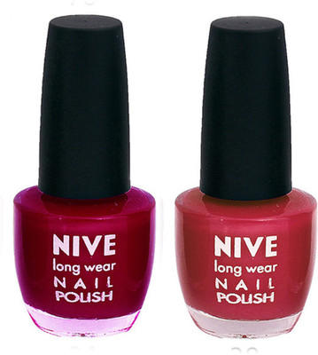Nive Colour Blast Nail Polish (Set of 2 Nail Polish) 1405201707 Pink,Pink(Pack of 2)