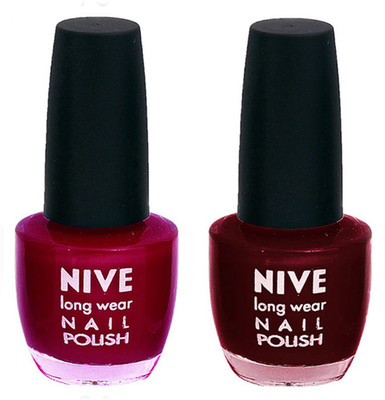 

Nive Colour Blast Nail Polish (Set of 2 Nail Polish) 1405201740 Red,Red(Pack of 2)