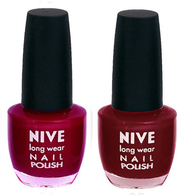

Nive Colour Blast Nail Polish (Set of 2 Nail Polish) 1405201741 Red,Red(Pack of 2)