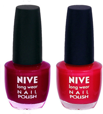

Nive Colour Blast Nail Polish (Set of 2 Nail Polish) 1405201718 Pink,Pink(Pack of 2)
