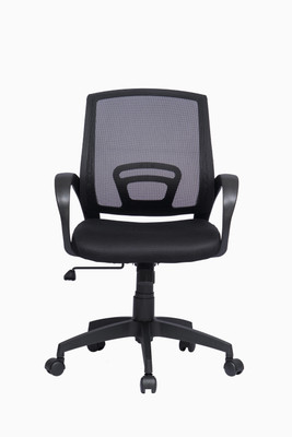 

ZENNOIIR Work Station Leatherette Office Arm Chair(Black)