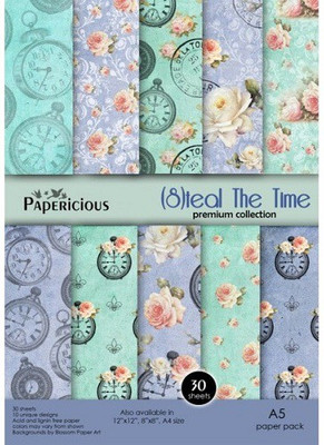 

The Craft Shop Premium Edition Paper Pack Printed A5 Paper Roll(Set of 1, Multicolor)