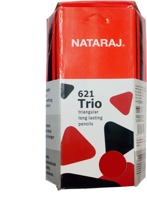 

NATARAJ Trio 621 Pencil(Set of 5, Black, Red)