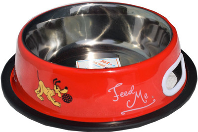 

Petshop7 Red 950 ML Medium Dog Round Stainless Steel Pet Bowl & Bottle(950 L Red)