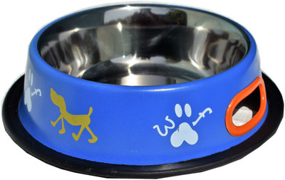 

Petshop7 Blue 700 ML Medium Dog Round Stainless Steel Pet Bowl & Bottle(700 L White)