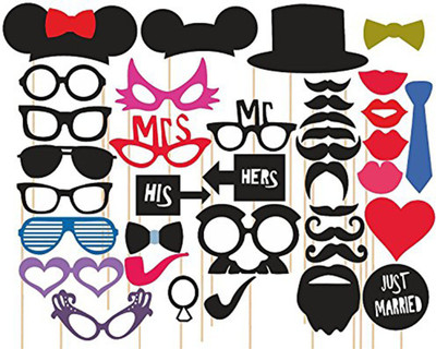 

PARTY PROPZ PHOTOBOOTH PROPS 36 PCS Photo Booth Board(Party)