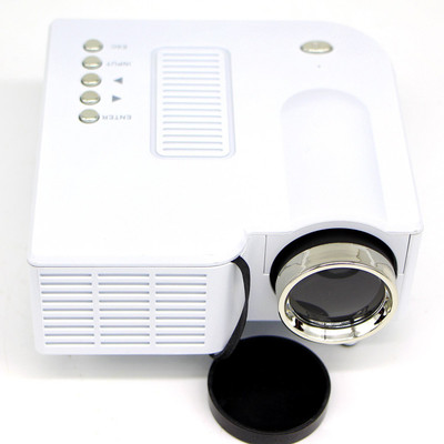 

Wonder World ® LED Home Cinema AV VGA SD USB HDMI 40 lm LED Corded Portable Projector(White)