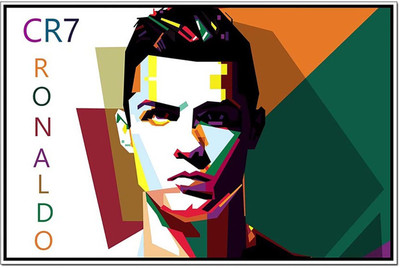 

Cristiano Ronaldo Poster on fine art paper 13x19 Fine Art Print(19 inch X 13 inch, Rolled)