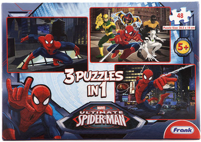

kidoz kingdom FRANK ULTIMATE SPIDERMAN 3 IN 1 PUZZLE(48 Pieces)