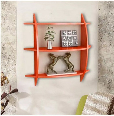 

A.S Wood MDF Wall Shelf(Number of Shelves - 6)