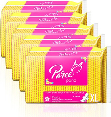 

Paree Pariz XL(6pcs) Cotton feel Sanitary Pad(Pack of 5)