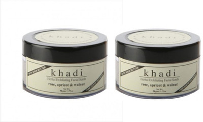 

Khadi Natural Rose Apricot and walnut facial Scrub(100 g)