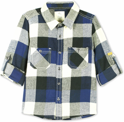 

Cherry Crumble California Boys Solid Casual Multicolor Shirt, Multicolor checkered