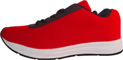 

Sicadon eFASHION Stylish Plain Sports Running Shoes For Men(Red, Black