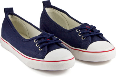 

DeVEE Inthus Fully Prepared Navy Blue Canvas Shoes For Women(Navy