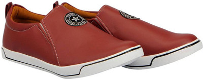 

FAUSTO Slip On Sneakers For Men(Maroon