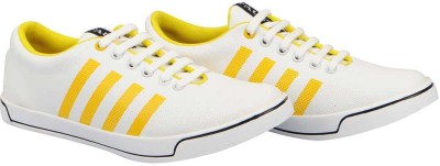 

FAUSTO Sneakers For Men(White, Yellow