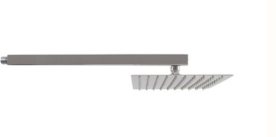 

Kitsch Ultra Thin SS Square 200mm (8"X8") Shower Combo With 375mm (15") Long SS Square Showerarm For Shower Head