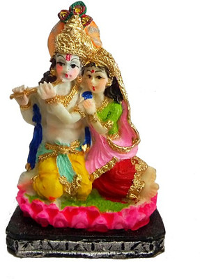 

CraftEra Radha Krishan Decorative Showpiece - 6.5 cm(Porcelain, Multicolor)