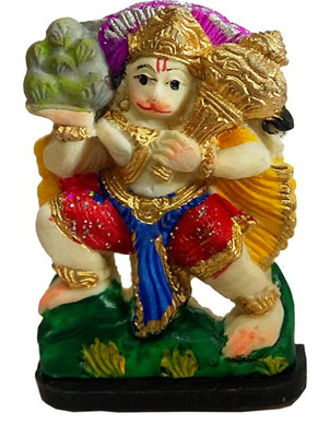 

CraftEra Hanuman Ji Decorative Showpiece - 6.5 cm(Porcelain, Multicolor)