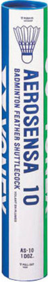 

Yonex Aerosena Feather Shuttle - White(Medium, 77, Pack of 12)
