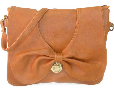 

Chalissa Girls Casual Brown PU Sling Bag