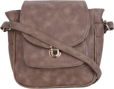 

CRAVEFORIT Girls Casual Khaki PU Sling Bag