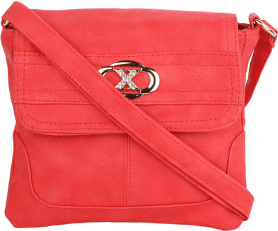 

Vogue Street Girls Casual Pink, Orange PU Sling Bag, Orange;pink