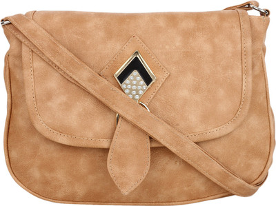 

Vogue Street Girls Casual Beige PU Sling Bag