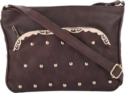 

Vogue Street Girls Casual Brown PU Sling Bag