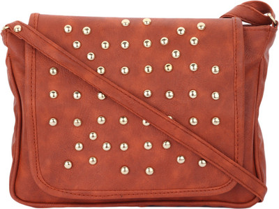 

Vogue Street Girls Casual Tan PU Sling Bag