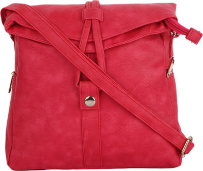 

Vogue Street Girls Casual Pink PU Sling Bag