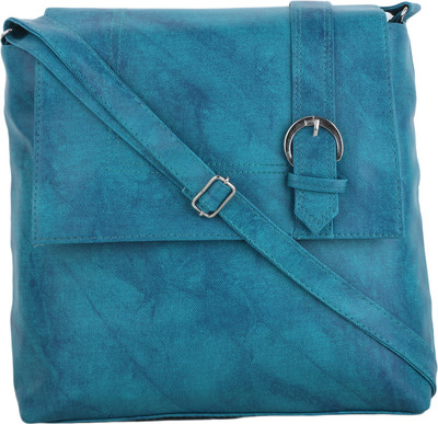 

CRAVEFORIT Girls Casual Green PU Sling Bag