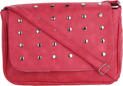 

Vogue Street Girls Casual Pink PU Sling Bag