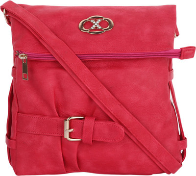 

Vogue Street Girls Casual Pink PU Sling Bag