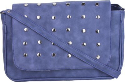 

CRAVEFORIT Girls Casual Blue PU Sling Bag