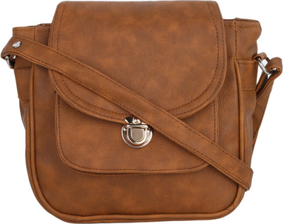 

Vogue Street Girls Casual Gold, Yellow PU Sling Bag