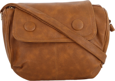 

Vogue Street Girls Casual Brown PU Sling Bag