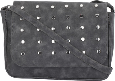 

CRAVEFORIT Girls Casual Grey PU Sling Bag