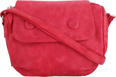 

Vogue Street Girls Casual Pink PU Sling Bag