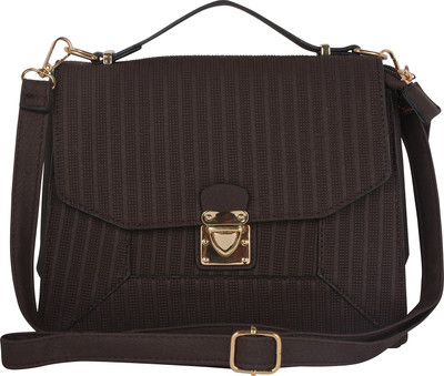 

Pink Rose Women Casual Brown PU Sling Bag