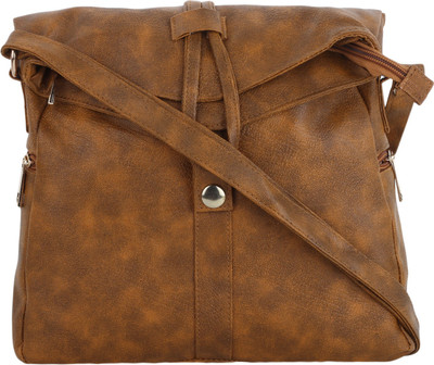 

Vogue Street Girls Casual Gold, Yellow PU Sling Bag