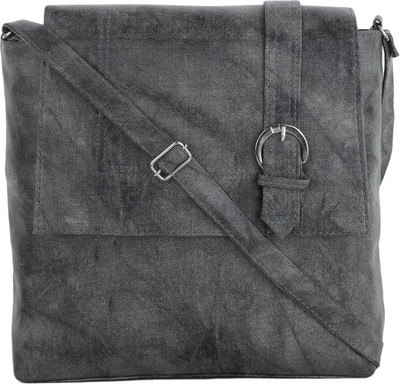 

CRAVEFORIT Girls Casual Grey PU Sling Bag
