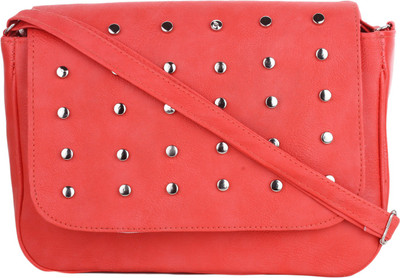 

Vogue Street Girls Casual Pink, Orange PU Sling Bag, Orange;pink