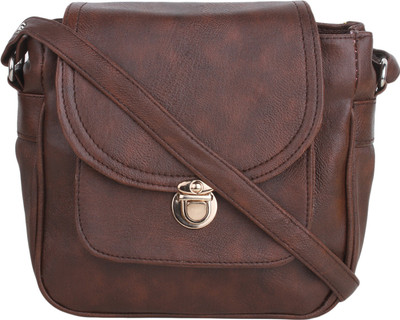 

Vogue Street Girls Casual Brown PU Sling Bag